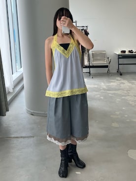 「yae（ヤエ）のアイテム」を使った、yae staffさん（レディース・159cm）の夏コーディネート