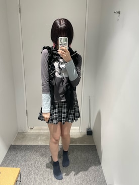 「アイテム（その他、ブラック系）」を使った、うえいさん（レディース・167cm）の秋コーディネート