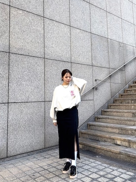 「アイテム（ソックス/靴下）」を使った、Lucida_梅田ESTさん（レディース・155cm）の秋コーディネート