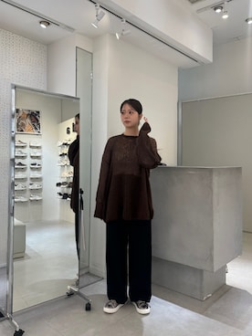 「アイテム（スリッポン）」を使った、Lucida_梅田ESTさん（レディース・155cm）の秋コーディネート