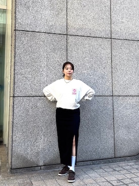 「アイテム（ソックス/靴下）」を使った、Lucida_梅田ESTさん（レディース・155cm）の秋コーディネート