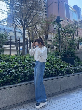 「H&M（エイチ・アンド・エム）のアイテム（パンツ）」を使った、Lucida_梅田ESTさん（レディース・155cm）の秋コーディネート