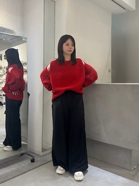 「mystic（ミスティック）のアイテム（ニット/セーター）」を使った、Lucida_梅田ESTさん（レディース・155cm）の秋コーディネート