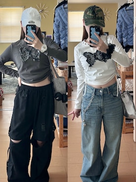 「HAY（ヘイ）のアイテム」を使った、haryo98さん（レディース・158cm）の春コーディネート