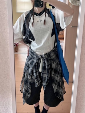「HAY（ヘイ）のアイテム」を使った、haryo98さん（レディース・158cm）の夏コーディネート