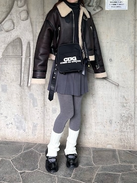 「CDG（シーディージー）のアイテム」を使った、haryo98さん（レディース・157cm）の冬コーディネート