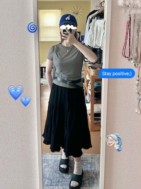 「HAY（ヘイ）のアイテム」を使った、haryo98さん（レディース・158cm）の夏コーディネート