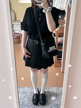 「ニーハイソックス」｜haryo98さん（レディース・158cm）の夏コーディネート