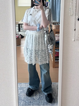 「H&M（エイチ・アンド・エム）のアイテム」を使った、haryo98さん（レディース・158cm）の夏コーディネート