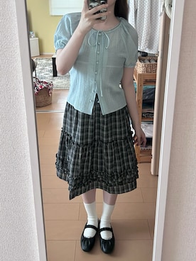 「H&M（エイチ・アンド・エム）のアイテム（トップス）」を使った、haryo98さん（レディース・158cm）の秋コーディネート