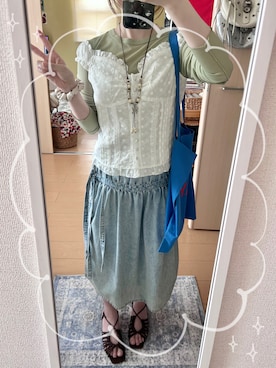 「HAY（ヘイ）のアイテム」を使った、haryo98さん（レディース・158cm）の夏コーディネート