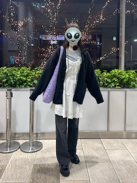 「アイテム（チョーカー）」を使った、haryo98さん（レディース・157cm）の冬コーディネート