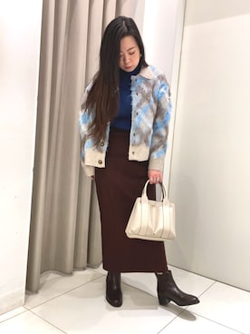 annaさん（レディース・160cm）の冬コーディネート