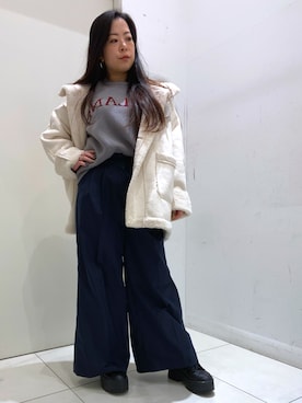 annaさん（レディース・160cm）の冬コーディネート