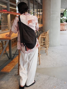 「OOFOS(ウーフォス)のアイテム」を使った、riさん(メンズ・182cm)の冬コーディネート