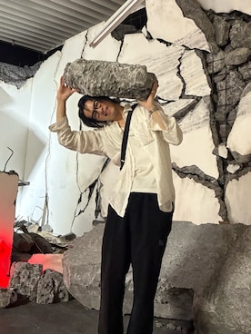 「Needles（ニードルス）のアイテム」を使った、riさん（メンズ・182cm）の冬コーディネート