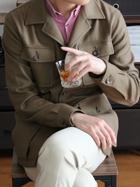 「アイテム（ポロシャツ）」を使った、hakunashionさん（メンズ・176cm・20代）の秋コーディネート