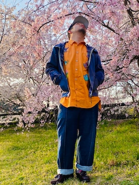 「ごきげんウィーク」｜「アイテム（ローファー）」を使った、すだちさん（メンズ・165cm）の春コーディネート