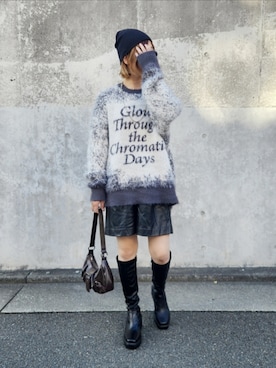 「PBLIM（ページボーイリム）のアイテム（トップス）」を使った、rimaさん（レディース・161cm）の秋コーディネート