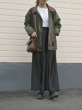 「emi+（エミプラス）のアイテム（ブルゾン）」を使った、rimaさん（レディース・160cm）の秋コーディネート