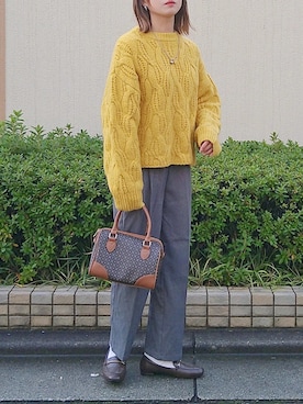 rimaさん（レディース・160cm）の冬コーディネート