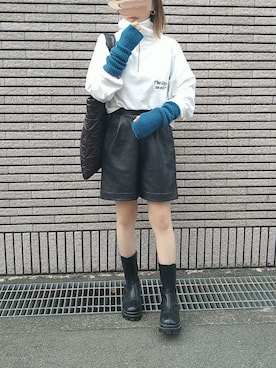 「ブーツコーデ」｜「アイテム（その他）」を使った、rimaさん（レディース・160cm）の秋コーディネート