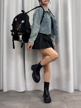 「通学コーデ」｜nana02lotsofloveさん（レディース・163cm）の夏コーディネート