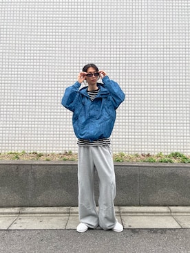 「A.D.S.R.（エーディーエスアール）のアイテム」を使った、柿崎 陸人さん（メンズ・179cm）の夏コーディネート