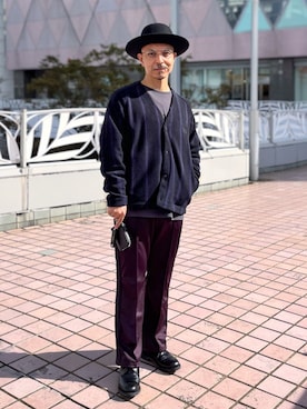 「アイテム（財布）」を使った、初珠さん（メンズ・167cm）の秋コーディネート