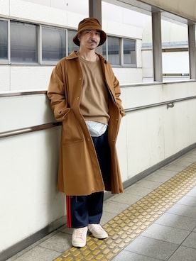 「アイテム（ボディバッグ/ウエストポーチ）」を使った、初珠さん（メンズ・167cm）の冬コーディネート