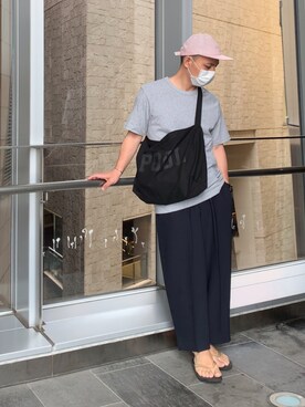 「the POOL aoyama（ザプールアオヤマ）のアイテム」を使った、初珠さん（メンズ・167cm）の夏コーディネート