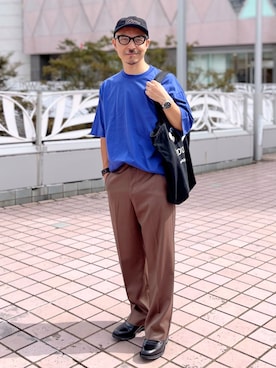 「ウールパンツ」｜初珠さん（メンズ・167cm）の秋コーディネート