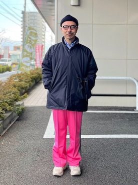 「MUJI Labo（ムジラボ）のアイテム」を使った、初珠さん（メンズ・167cm）の冬コーディネート