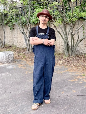 「麦わら帽子」｜初珠さん（メンズ・167cm）の春コーディネート