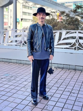 「アイテム（財布）」を使った、初珠さん（メンズ・167cm）の秋コーディネート