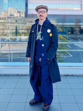 「NOAH（ノア）のアイテム」を使った、初珠さん（メンズ・167cm）の冬コーディネート