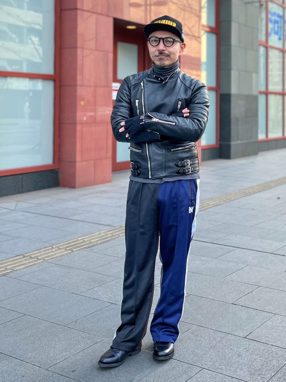 UNUSEDのライダースジャケットを使った人気ファッションコーディネート