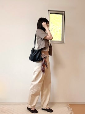 「OLUN（オルン）のアイテム」を使った、ぴっちょんまさん（レディース・163cm）の夏コーディネート
