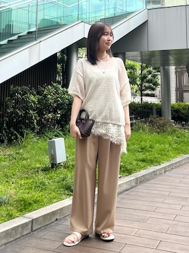 村上穂香さん(レディース・160cm)の夏コーディネート