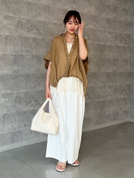 スカラレースキャミを使った人気ファッションコーディネート - WEAR
