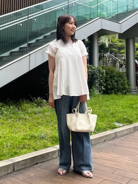 村上穂香さん(レディース・160cm)の夏コーディネート