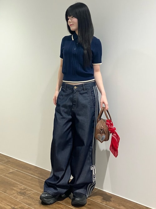 adidas（アディダス） ポロシャツ ポロ ケーブル ニット カリ T