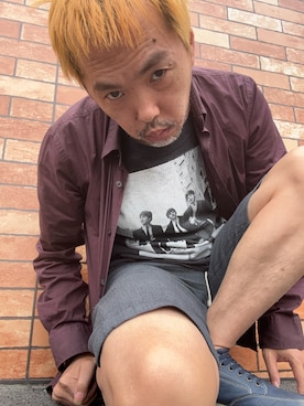 「HUGO（ヒューゴ）のアイテム（ナイロンジャケット、ブラウン系）」を使った、yuukiichikou16さん（メンズ・174cm）の秋コーディネート