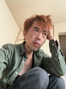 「Right-on（ライトオン）のアイテム（ジャケット/アウター、グリーン系）」を使った、yuukiichikou16さん（メンズ・174cm）の秋コーディネート