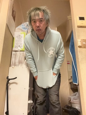 「CONVERSE（コンバース）のアイテム（その他アウター、グリーン系）」を使った、yuukiichikou16さん（メンズ・174cm）の秋コーディネート