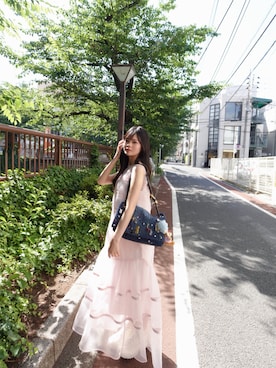 「MICHAEL KORS（マイケルコース）のアイテム」を使った、桃菜さん（レディース・161cm）の夏コーディネート