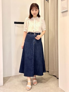 「SOMETHING（サムシング）のアイテム」を使った、RIOさん（レディース・165cm）の春コーディネート
