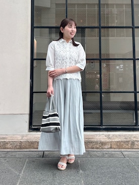 「grove（グローブ）のアイテム」を使った、RIOさん（レディース・165cm）の夏コーディネート