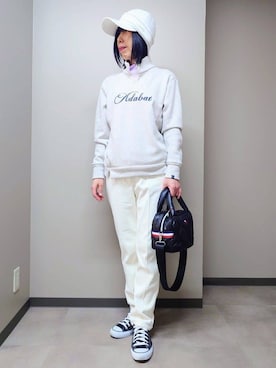 「adabat（アダバット）のアイテム」を使った、けいさん（レディース・164cm）の冬コーディネート