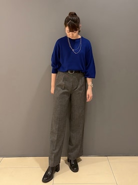 「UNTITLED（アンタイトル）のアイテム」を使った、miさん（レディース・162cm）の秋コーディネート